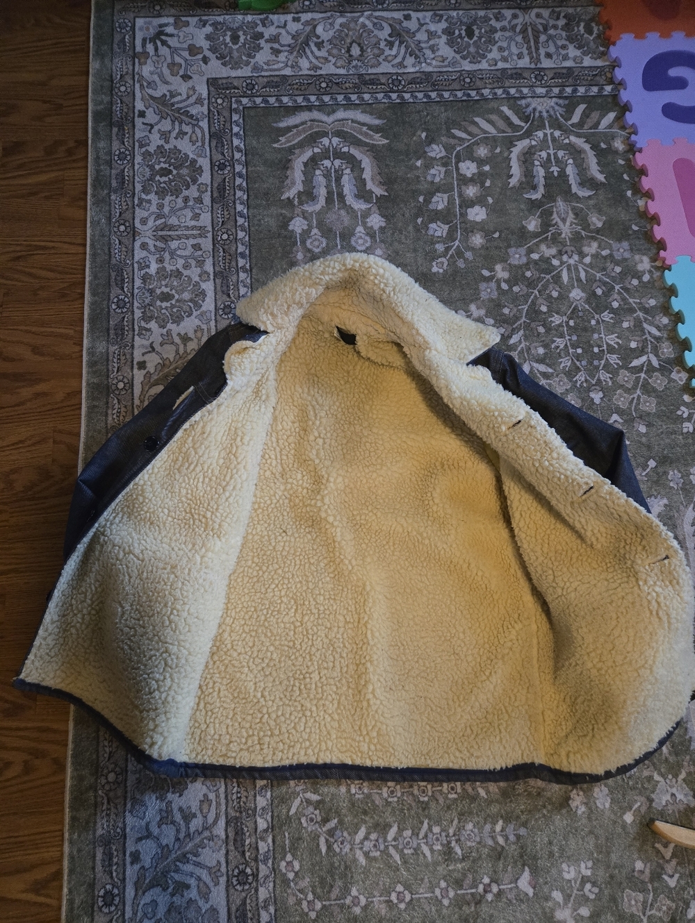 Vintage Sears 40-r Sherpa Lined Denim Ranch Jacket - Picture 7 of 7